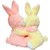 Tabby Toys Cute  Lovely Bunny Couple  - 37 cm (Pink, Beige)
