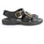 Liberty MenS Black Casual Buckle Sandals (COOLERSSEMSON-NBLACK)