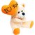 Tabby Toys Cute Teddy With Heart Shape Baloon  - 30 cm (Beige  Orange)