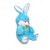 Tabby Toys Cute  Happy Bunny Teddy  - 35 cm (Blue)