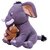 Tabby Toys Cute Innocent Elephant With Naughty Monkey  Soft Toys - 14 Inch (Grey Brown)