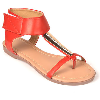 L.G. Footwear Women Red Styles Bellies (9007-21-Red)