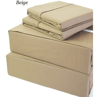 Bedsheet Double Bed Sheet Sheets Bedding 400 Thread Count Super Soft Extra Deep Pocket Sheet Set Twin Long Solid Beige Fit Up To 19 Inches Limited Period Offer