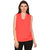 Oyshi Womens Wrap Top (CL1001L, Coral, Large)