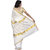 Fashionkiosks Simply White Colour Kerala Cotton Kasavu Embroidery and Gold Lace Brocade with Jari border Pallu Saree with Blouse