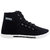 Clymb Men Black Canvas Tpr Lace-up Casual Sneakers