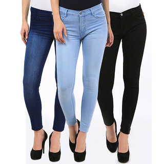Buy Fuego Fashion Combo Of Slim Fit Jeans For Women Pack Of 3 Online ...