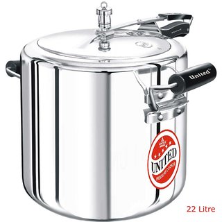 Buy UNITED 22 Litre Regular Aluminium Inner Lid Pressure Cooker Online 5600 from ShopClues