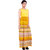 Fbbic Yellow Cotton Self Design Casual Dress