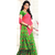Cotton Saree for Women  Premium Quality in Lehenga Chunni Style in Green colour