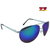 Polo House USA Mens Sunglasses ,Color-Silver Blue Mercury RicaLew1075silbluemer