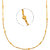 Mahi Exa Collection Gold Plated Saturn Thick Womens Chain CN6012012G