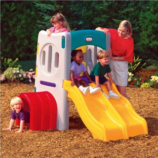 Little tikes double slide climber hot sale