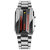 Addic Skmei Unique LED Display Watch With Silver Stainless Steel Belt Watch For Men