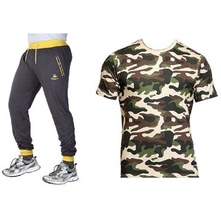 army colour track pants