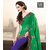 Green And Blue Wedding Wear Designer Bridal Saree With Blouse