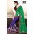 Green And Blue Wedding Wear Designer Bridal Saree With Blouse