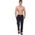 Vimal-Jonney Ultra Black Cotton Trackpants With Piping-D1BLACK