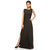 Rimsha Black Plain Gown Dress For Women