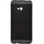 Heartly CaseMachinee HTC One 802D 802T 802W Dual Sim Double Dip Flip Hard Shell Premium Bumper Back Case Cover - Grey Black Grey
