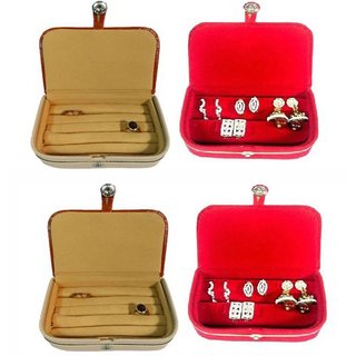 Atorakushon Combo Of Multipurpose Ring Box Earring Case Jewellry Atorakushon Combo Of Multipurpose Ring Box Earring Case Jewellry Pouch Travelling
