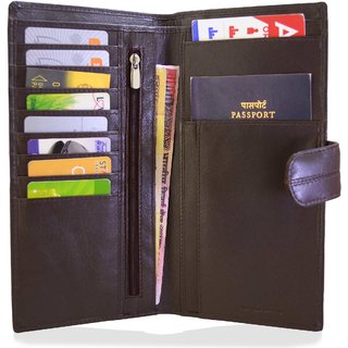 arpera Travel Leather passport case Brown C11546-2