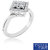 0.24ct Natural White Diamond Ring 925 Sterling Silver Diamond Ring LR-0245