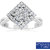 0.24ct Natural White Diamond Ring 925 Sterling Silver Diamond Ring LR-0245