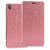 Premium Luxury PU Leather Flip Stand Back Case Cover For Sony Xperia Z3 - Cute Pink