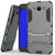 Heartly Graphic Designed Kick Stand Hard Dual Rugged Armor Hybrid Bumper Back Case Cover For Samsung Galaxy A8 A800F - Metal Grey