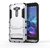 Heartly Graphic Designed Stand Hard Dual Rugged Armor Hybrid Bumper Back Case Cover For Asus Zenfone 2 Laser ZE550KL 5.5 inch - Champagne Silver