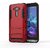 Heartly Graphic Designed Stand Hard Dual Rugged Armor Hybrid Bumper Back Case Cover For Asus Zenfone 2 Laser ZE500KL 5 inch - Hot Red