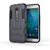 Heartly Graphic Designed Stand Hard Dual Rugged Armor Hybrid Bumper Back Case Cover For Motorola Moto X Style - Navy Black