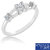 Certified 0.21ct Natural Diamond Ring 925 Sterling Silver Diamond Ring LR-0258