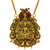 Spargz Crafted Traditional Designer Seating Laxmi With Peacock Temple Pendant TLP 42