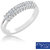 Certified 0.23ct Natural Diamond Ring 925 Sterling Silver Diamond Ring LR-0263