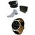 Mens Combo Belt And Wallet Leather Strap Watch And 1Pair Socks