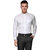 Hankcock Cotton White Men Full Sleeves Formal Shirts (1283White)