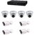 Cp Plus 04 Dome Camera  04 Bullet Cameras  + 08 Channel Dvr + Connectors + Power Supply+ Hard 500Gb Disk + Wires Combo