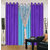 Akash Ganga Polyester Multicolor Eyelet Door Curtains (Set of 4) (7 Feet) CUR4-ST-307-7