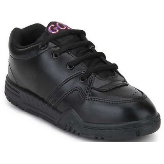 Rex Gola School Shoes with Laces (Black 