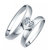 RM Jewellers CZ 92.5 Sterling Silver American Diamond Stylish Heart Couple Band For Men and Women
