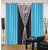 Akash Ganga Polyester Multicolor Eyelet Door Curtains (Set of 4) (7 Feet) CUR4-ST-329-7