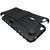 Heartly Tough Hybrid Kick Stand Hard Dual Shock Proof Rugged Armor Bumper Back Case Cover For Letv Le 1S - Rugged Black
