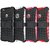 Heartly Tough Hybrid Kick Stand Hard Dual Shock Proof Rugged Armor Bumper Back Case Cover For Letv Le 1S - Rugged Black