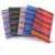 Orchard Zip Pouches Stripes Art Nylon Pencil pouch( Set of 4) In Multicolors