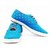Sats Star Printed Blue Canvas Shoes