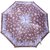 Fendo Floral BrownPurple 2-Fold Umbrella