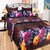 Laura 3D- Designer Polycotton Double Bedsheet With 3 Doormats