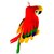 VRV Multicolour Furr and Cloth Musical Parrot with tail (30cm)